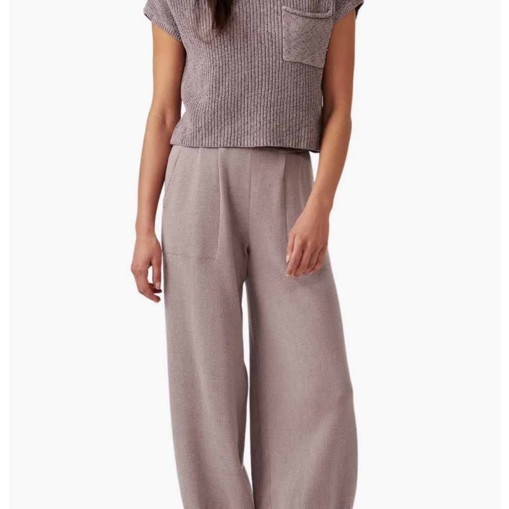 Free People Free-est Freya Short Sleeve Sweater & Pants Set